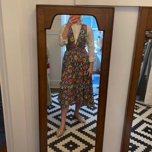 Bold floral dress